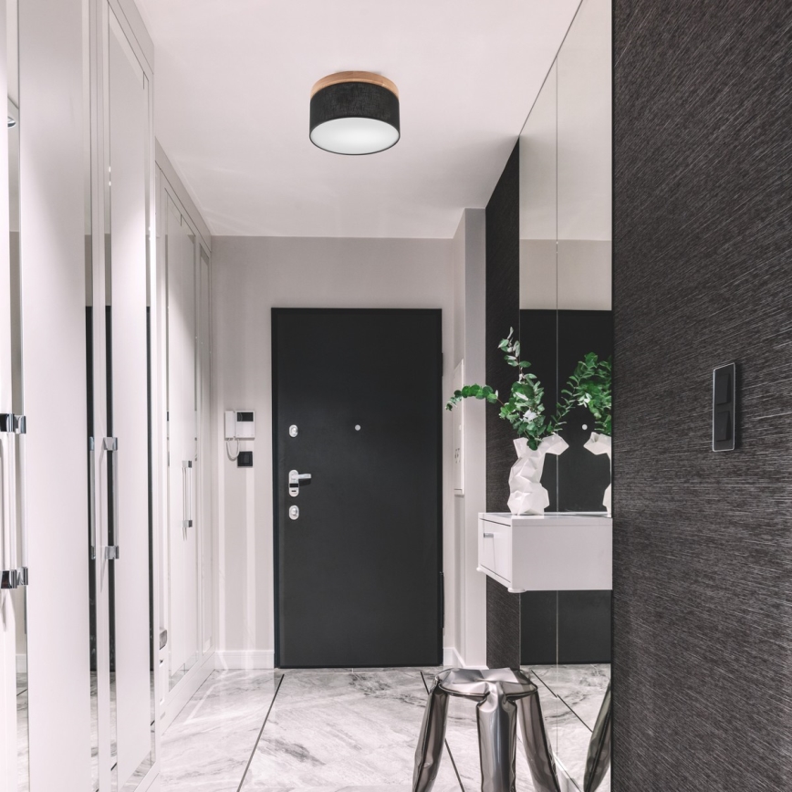 Brilagi - LED Плафон BELLADONNA 1xE27/15W/230V черен/дъб