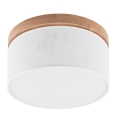 Brilagi - LED Плафон BELLADONNA 1xE27/15W/230V Ø 30 см бял/дъб