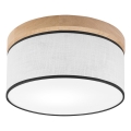 Brilagi - LED Плафон BELLADONNA 1xE27/15W/230V Ø 30 см бял/дъб