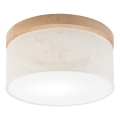 Brilagi - LED Плафон BELLADONNA 1xE27/15W/230V Ø 30 см кремав/дъб