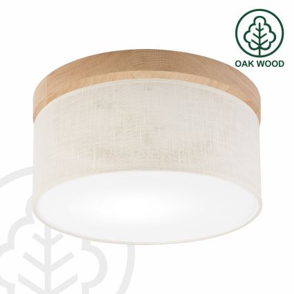 Brilagi - LED Плафон BELLADONNA 1xE27/15W/230V Ø 30 см кремав/дъб