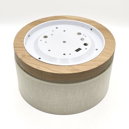 Brilagi - LED Плафон BELLADONNA 1xE27/15W/230V Ø 30 см кремав/дъб