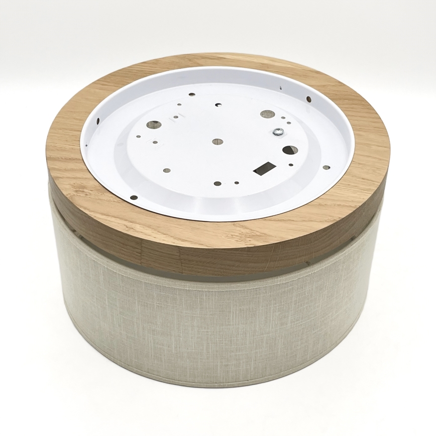 Brilagi - LED Плафон BELLADONNA 1xE27/15W/230V Ø 30 см кремав/дъб