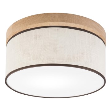 Brilagi - LED Плафон BELLADONNA 1xE27/15W/230V Ø 30 см кремав/дъб