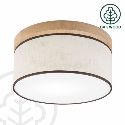 Brilagi - LED Плафон BELLADONNA 1xE27/15W/230V Ø 30 см кремав/дъб