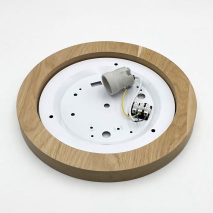 Brilagi - LED Плафон BELLADONNA 1xE27/15W/230V Ø 30 см кремав/дъб