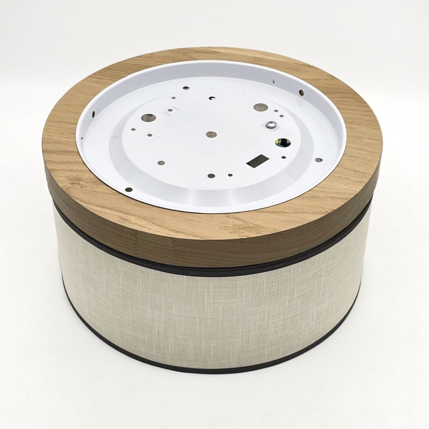 Brilagi - LED Плафон BELLADONNA 1xE27/15W/230V Ø 30 см кремав/дъб