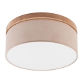 Brilagi - LED Плафон BELLADONNA 2xE27/15W/230V бежов/дъб