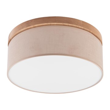 Brilagi - LED Плафон BELLADONNA 2xE27/15W/230V бежов/дъб