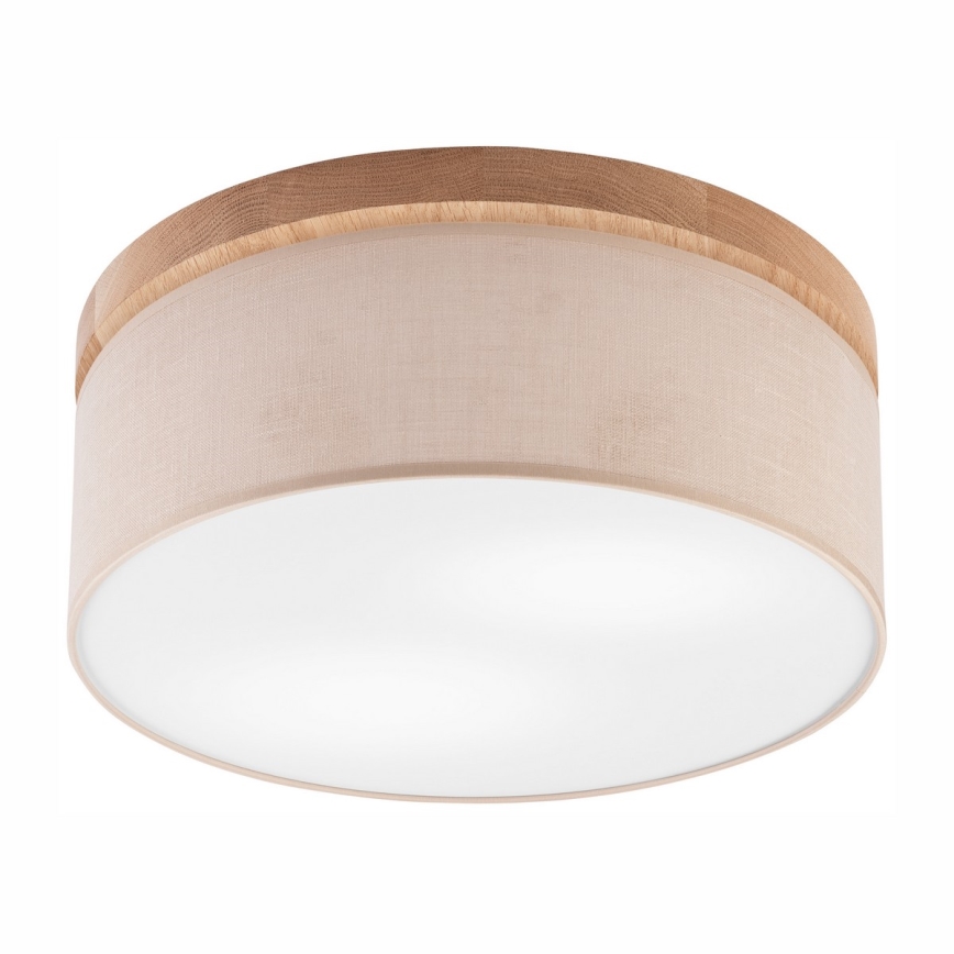 Brilagi - LED Плафон BELLADONNA 2xE27/15W/230V бежов/дъб