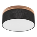 Brilagi - LED Плафон BELLADONNA 2xE27/15W/230V черен/дъб