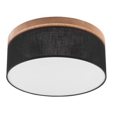 Brilagi - LED Плафон BELLADONNA 2xE27/15W/230V черен/дъб