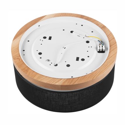 Brilagi - LED Плафон BELLADONNA 2xE27/15W/230V черен/дъб