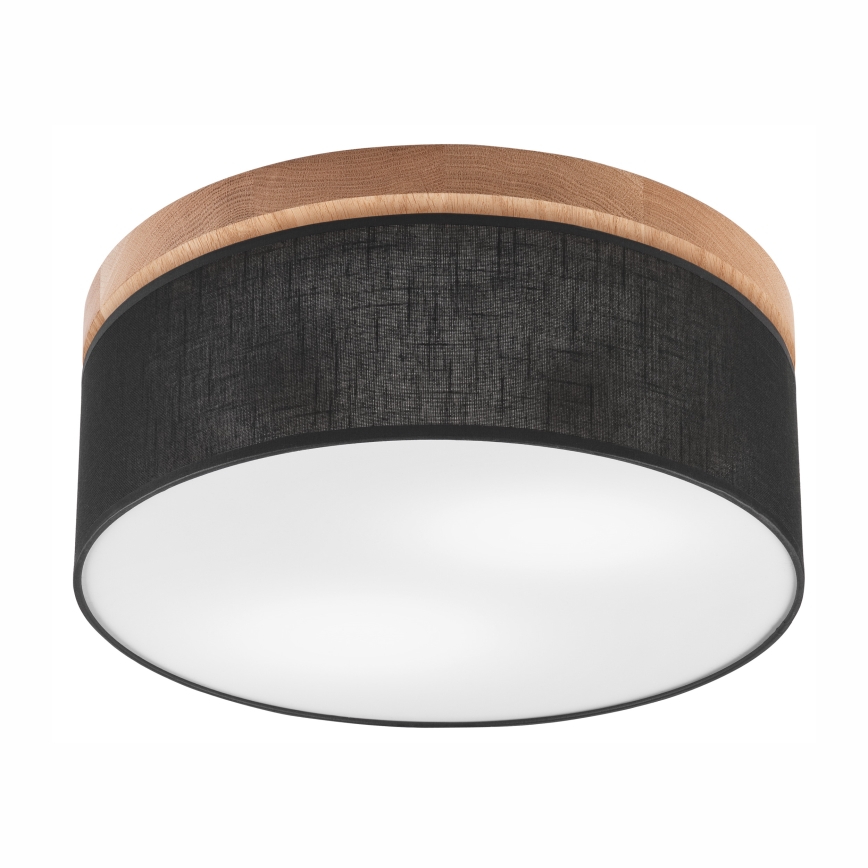 Brilagi - LED Плафон BELLADONNA 2xE27/15W/230V черен/дъб