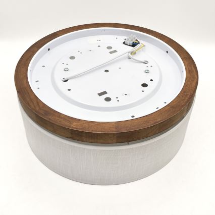 Brilagi - LED Плафон BELLADONNA 2xE27/15W/230V Ø 40 см бял/дъб череша