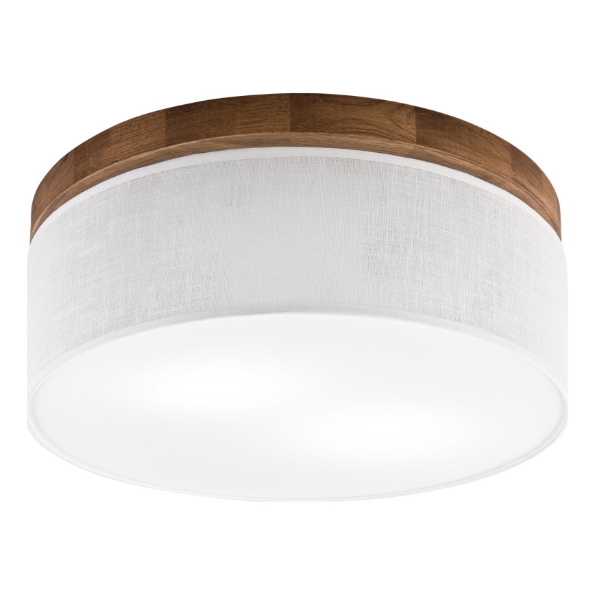 Brilagi - LED Плафон BELLADONNA 2xE27/15W/230V Ø 40 см бял/дъб череша