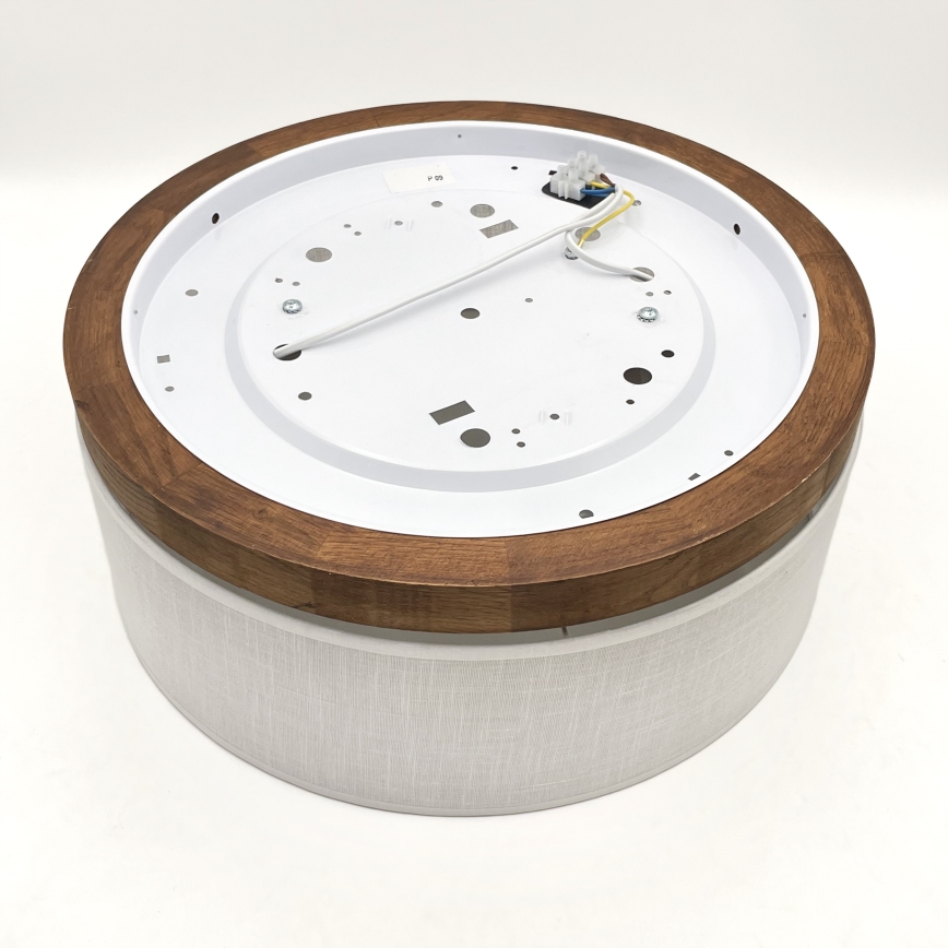 Brilagi - LED Плафон BELLADONNA 2xE27/15W/230V Ø 40 см бял/дъб череша