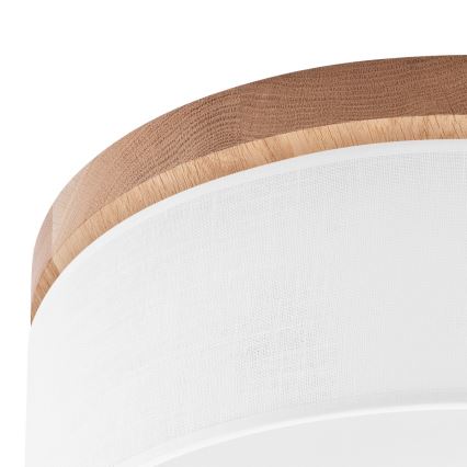 Brilagi - LED Плафон BELLADONNA 2xE27/15W/230V Ø 40 см бял/дъб