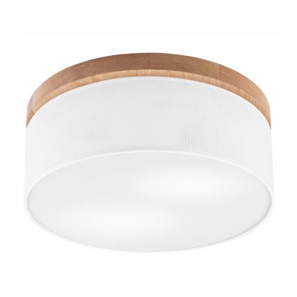Brilagi - LED Плафон BELLADONNA 2xE27/15W/230V Ø 40 см бял/дъб