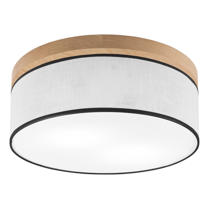 Brilagi - LED Плафон BELLADONNA 2xE27/15W/230V Ø 40 см бял/дъб