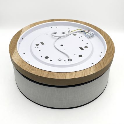 Brilagi - LED Плафон BELLADONNA 2xE27/15W/230V Ø 40 см бял/дъб