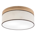 Brilagi - LED Плафон BELLADONNA 2xE27/15W/230V Ø 40 см кремав/дъб