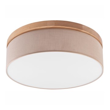 Brilagi - LED Плафон BELLADONNA 3xE27/15W/230V бежов/дъб