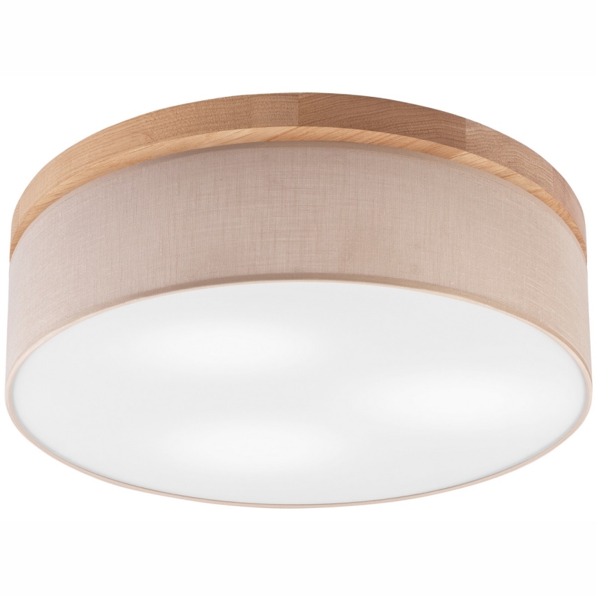 Brilagi - LED Плафон BELLADONNA 3xE27/15W/230V бежов/дъб