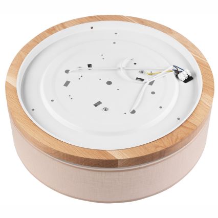 Brilagi - LED Плафон BELLADONNA 3xE27/15W/230V бежов/дъб