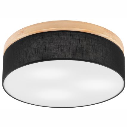 Brilagi - LED Плафон BELLADONNA 3xE27/15W/230V черен/бор