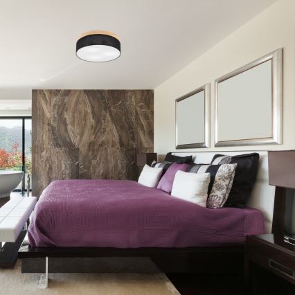 Brilagi - LED Плафон BELLADONNA 3xE27/15W/230V черен/бор