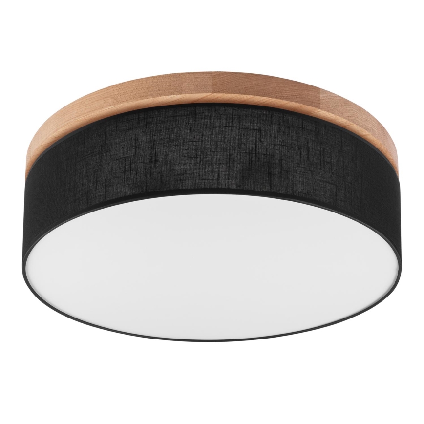 Brilagi - LED Плафон BELLADONNA 3xE27/15W/230V черен/дъб