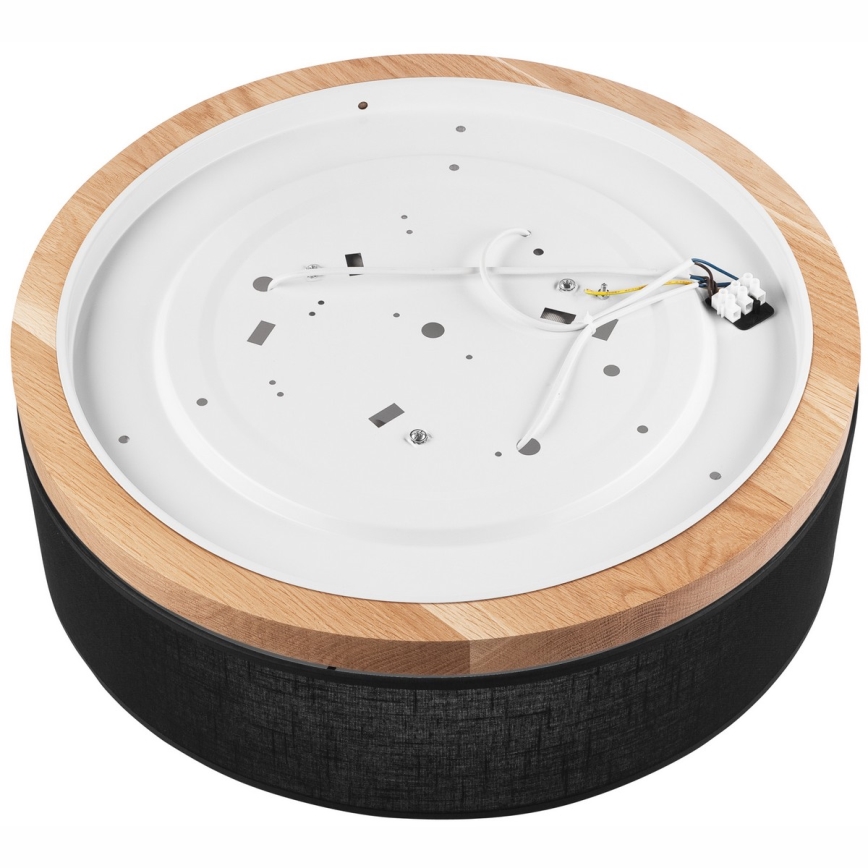 Brilagi - LED Плафон BELLADONNA 3xE27/15W/230V черен/дъб