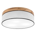Brilagi - LED Плафон BELLADONNA 3xE27/15W/230V Ø 50 см бял/дъб