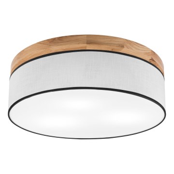 Brilagi - LED Плафон BELLADONNA 3xE27/15W/230V Ø 50 см бял/дъб