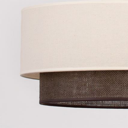 Brilagi - LED плафон BOHO стил 1xE27/15W/230V Ø 40 см кремав/кафяв