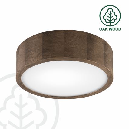 Brilagi - LED Плафон CARVALHO 1xE27/60W/230V дъб Ø 27 см