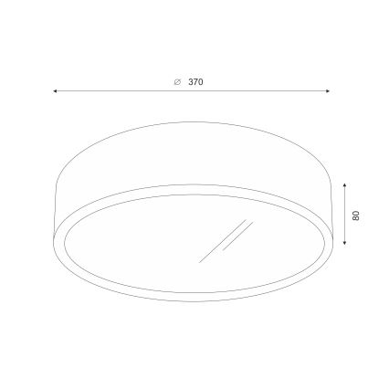 Brilagi - LED Плафон CARVALHO 2xE27/60W/230V дъб Ø 37 см