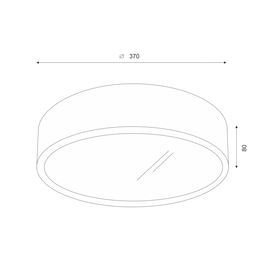 Brilagi - LED Плафон CARVALHO 2xE27/60W/230V дъб Ø 37 см