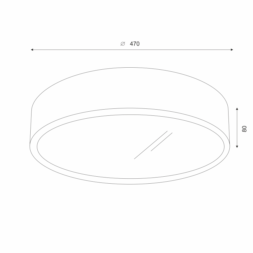 Brilagi - LED Плафон CARVALHO 3xE27/60W/230V дъб Ø 47 см