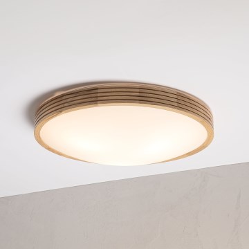 Brilagi - LED плафон CARVALHO MODERN SLIM 3xE27/60W/230V Ø 47,5 cm дъб