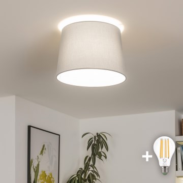 Brilagi - LED плафон CERIA 1xE27/40W/230V Ø 30 см сив