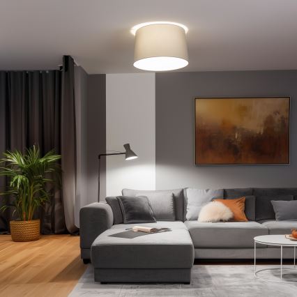 Brilagi - LED плафон CERIA 1xE27/40W/230V Ø 45 см сив