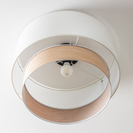 Brilagi - LED плафон CERIA 1xE27/40W/230V Ø 50 см бял/бежов