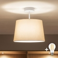 Brilagi - LED плафон CERIA 1xE27/60W/230V Ø 30 cm бял/бежов