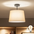Brilagi - LED плафон CERIA 1xE27/60W/230V Ø 30 см черно/бежово