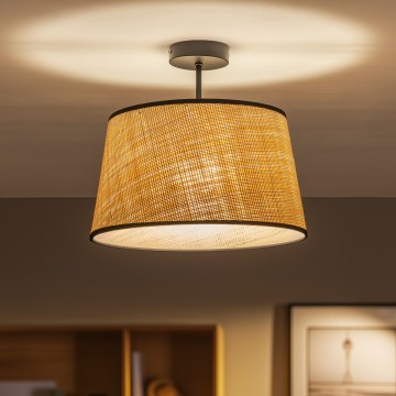 Brilagi - LED плафон CERIA 1xE27/60W/230V Ø 35 cm черен/бежов