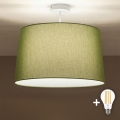 Brilagi - LED плафон CERIA 1xE27/60W/230V Ø 45 см бял/зелен
