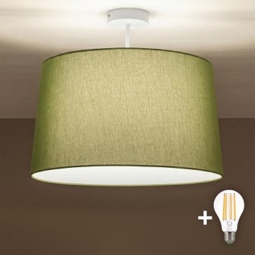 Brilagi - LED плафон CERIA 1xE27/60W/230V Ø 45 см бял/зелен