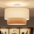 Brilagi - LED плафон CERIA 1xE27/60W/230V Ø 50 см бял/бежов